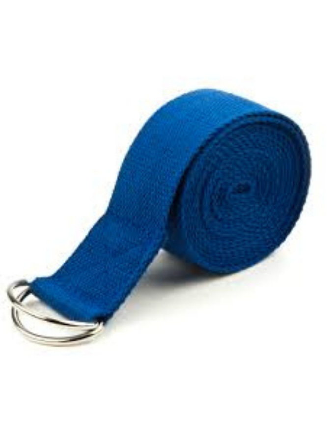 100% Organic Cotton Yoga Strap - 2.4m - Blue