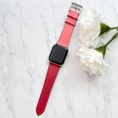 Two Toned Vegan Leather Smart Watch Replacement Strap