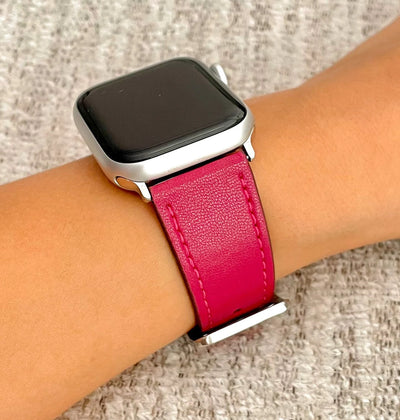 Two Toned Vegan Leather Smart Watch Replacement Strap