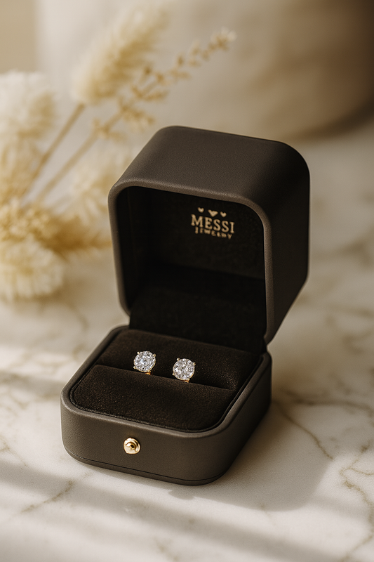 Round Lab Grown Diamond Stud Earrings