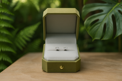 Round Lab Grown Diamond Stud Earrings