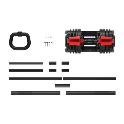 Soul Fit Multi-Function Adjustable Dumbbell-Barbell-Kettlebell - 24 KG