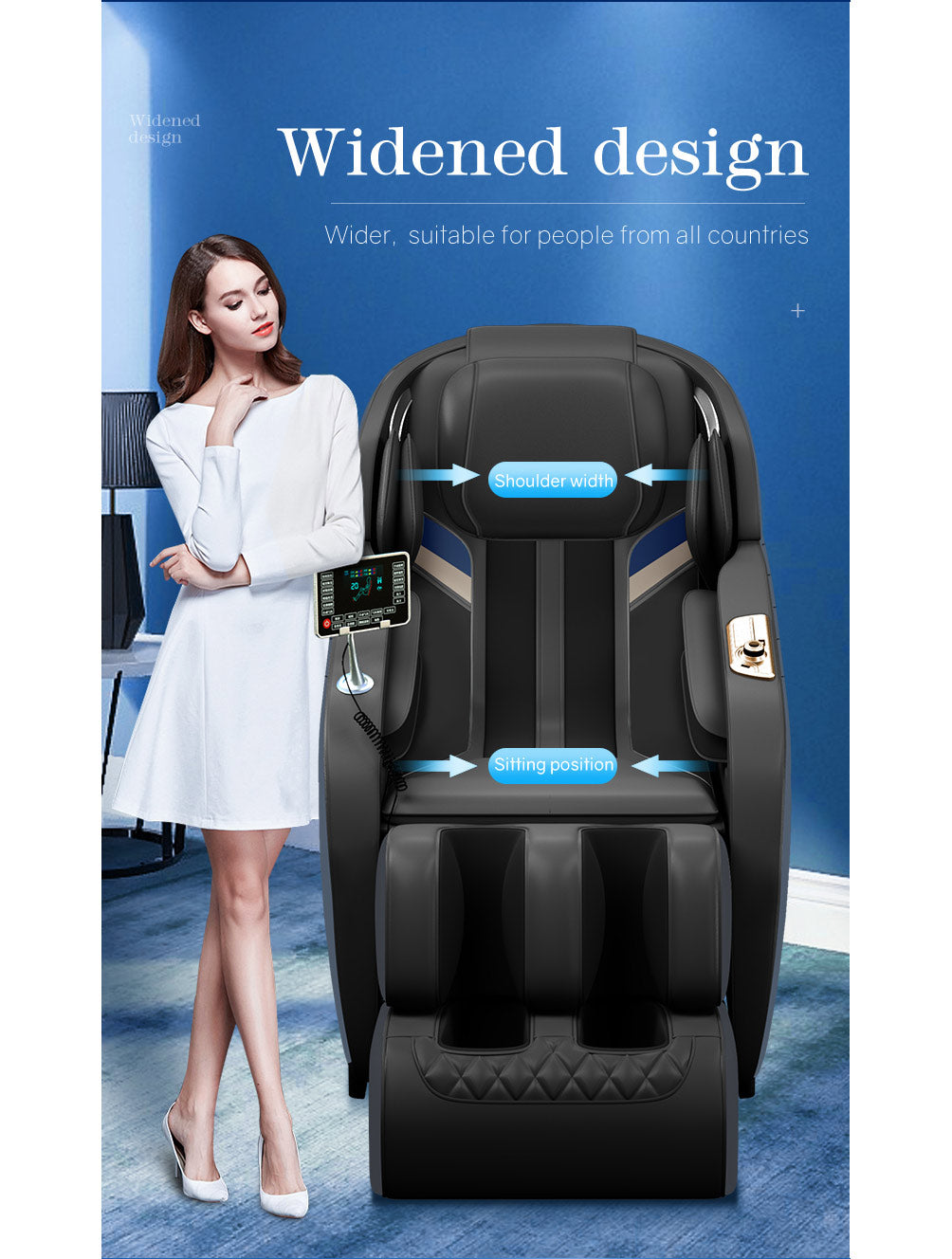 Sensual Multi-functional AI Voice Zero Gravity Massage Chair