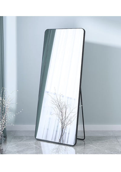 Soul lifestyle Rectangular Aluminium Frame Mirror - Silver