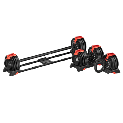 Soul Fit Multi-Function Adjustable Dumbbell-Barbell-Kettlebell - 24 KG