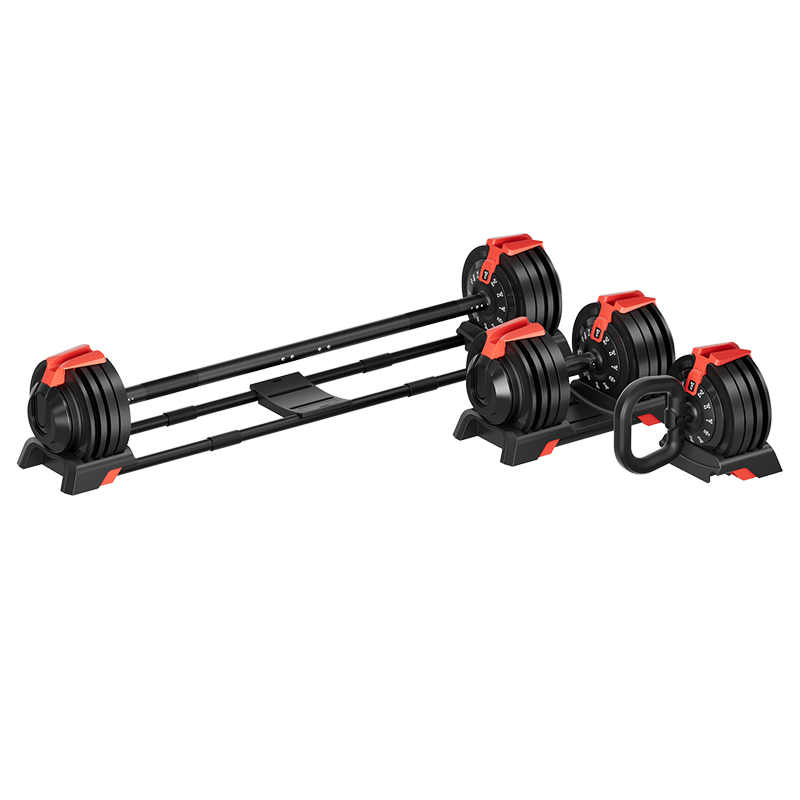 Soul Fit Multi-Function Adjustable Dumbbell-Barbell-Kettlebell - 24 KG