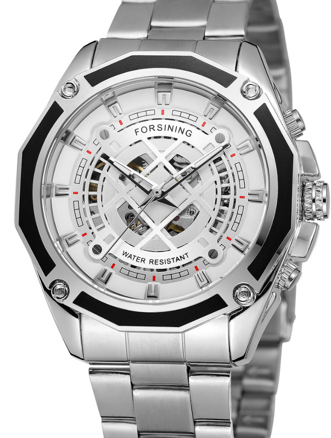 OMERO Automatic Mens Watch - Silver