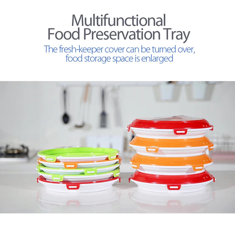 Reusable Leak-Proof Square Food Preservation Tray - Pack of 3