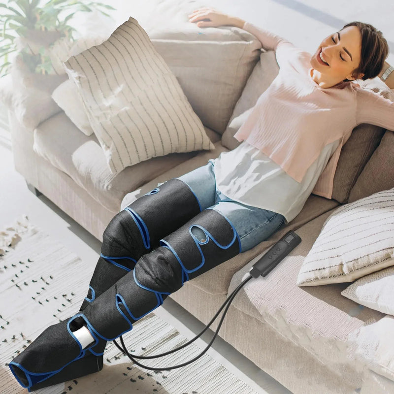 6 Mode & 3 Intensity Air Compression Leg Massager