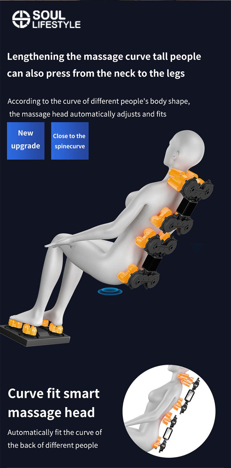 Elite Comfort 4D Full-Body Massage Chair with Intelligent Body Scan and Heat Therapy