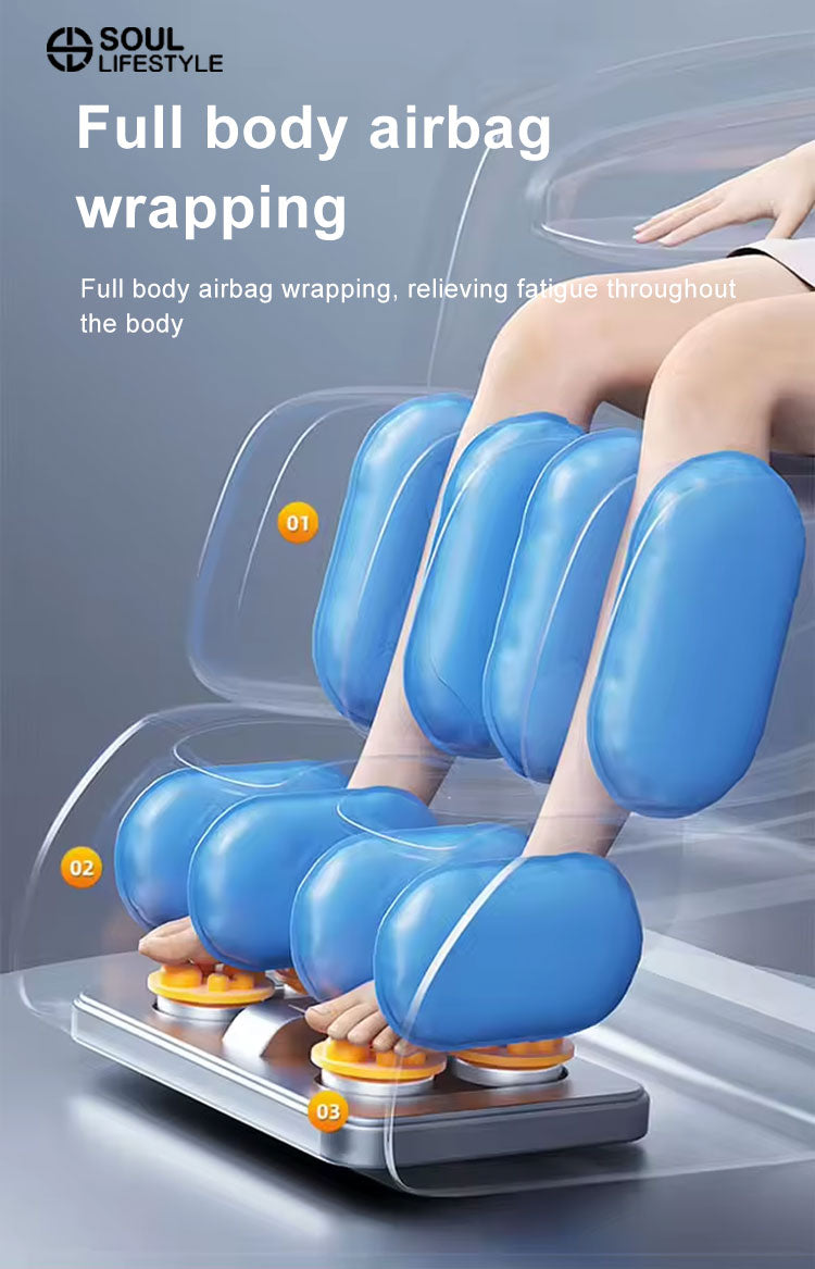 Elite Comfort 4D Full-Body Massage Chair with Intelligent Body Scan and Heat Therapy