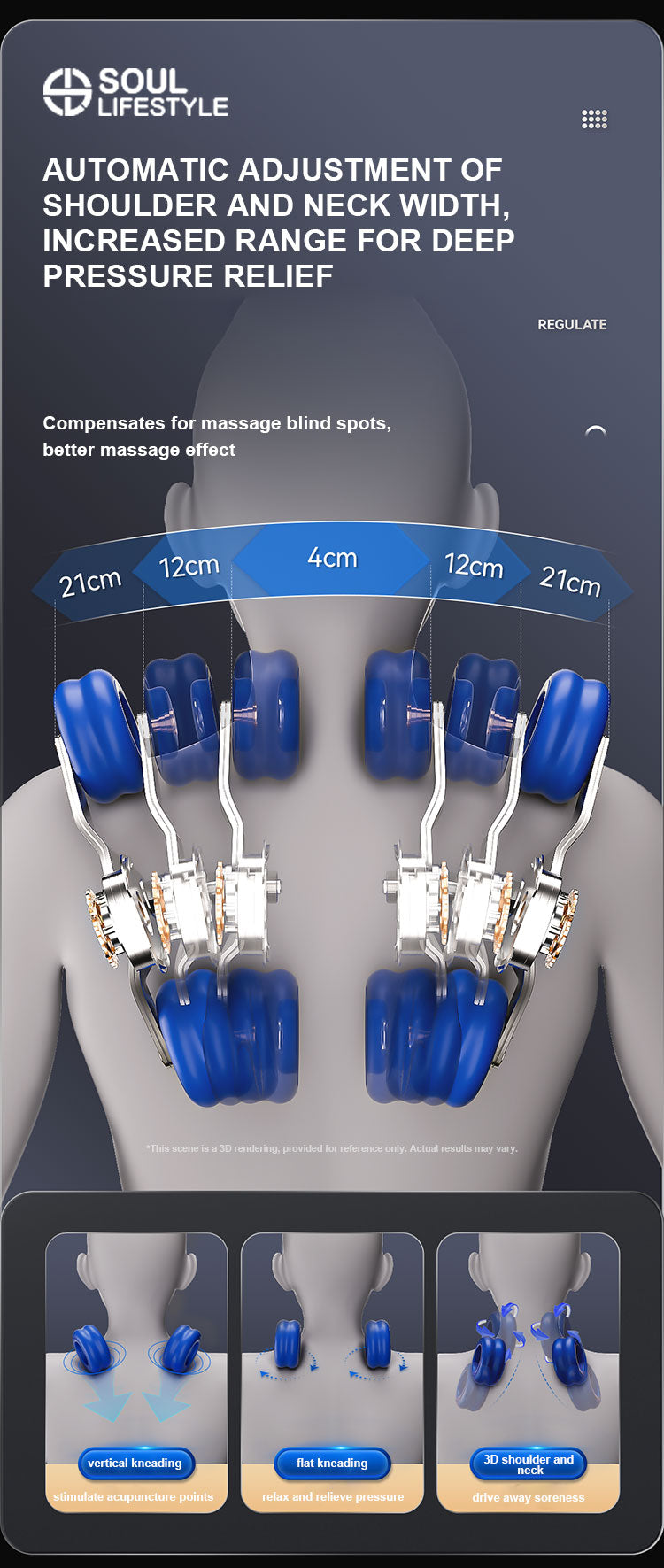 ZenFlow SL-Track Full-Body Massage Chair with Voice Control, Wireless Charging, and Deep Stretching Mechanism