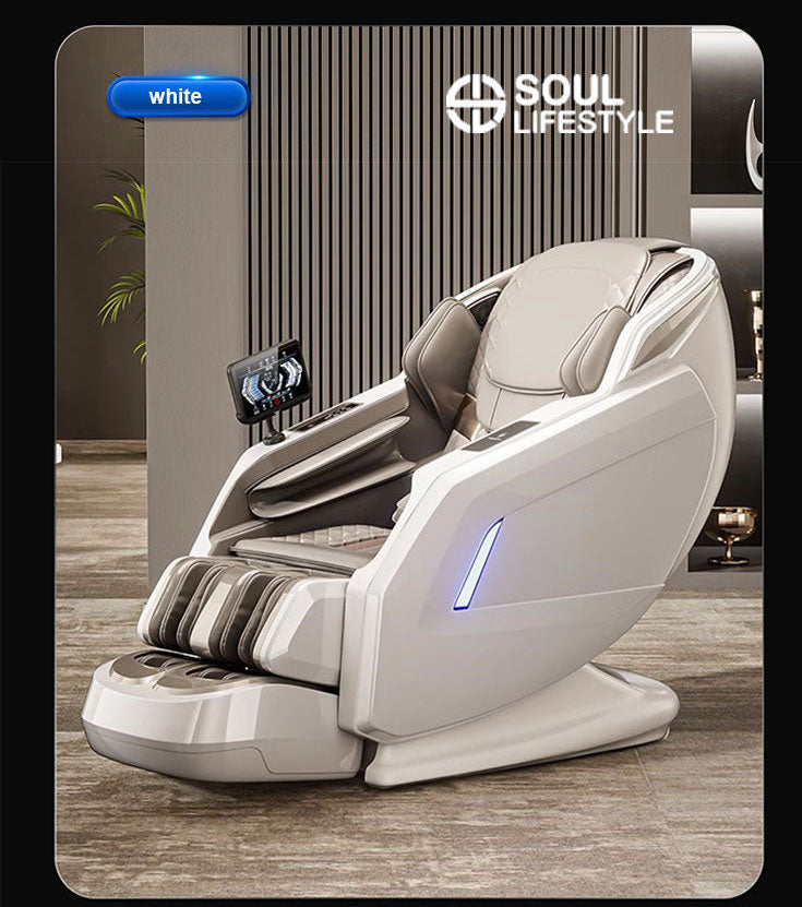 ZenFlow SL-Track Full-Body Massage Chair with Voice Control, Wireless Charging, and Deep Stretching Mechanism