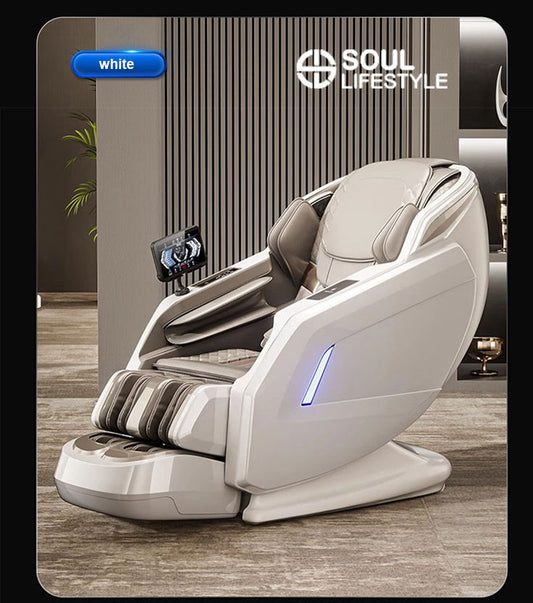ZenFlow SL-Track Full-Body Massage Chair with Voice Control, Wireless Charging, and Deep Stretching Mechanism