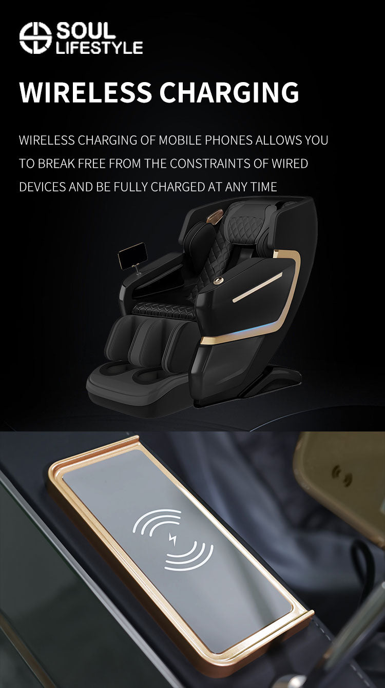 Luxura SL-Track Full-Body Massage Chair with Calf Rub and Automatic Leg Extension