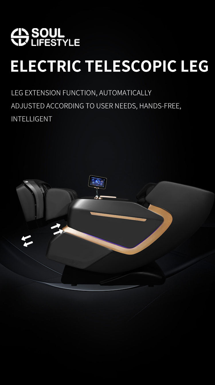 Luxura SL-Track Full-Body Massage Chair with Calf Rub and Automatic Leg Extension