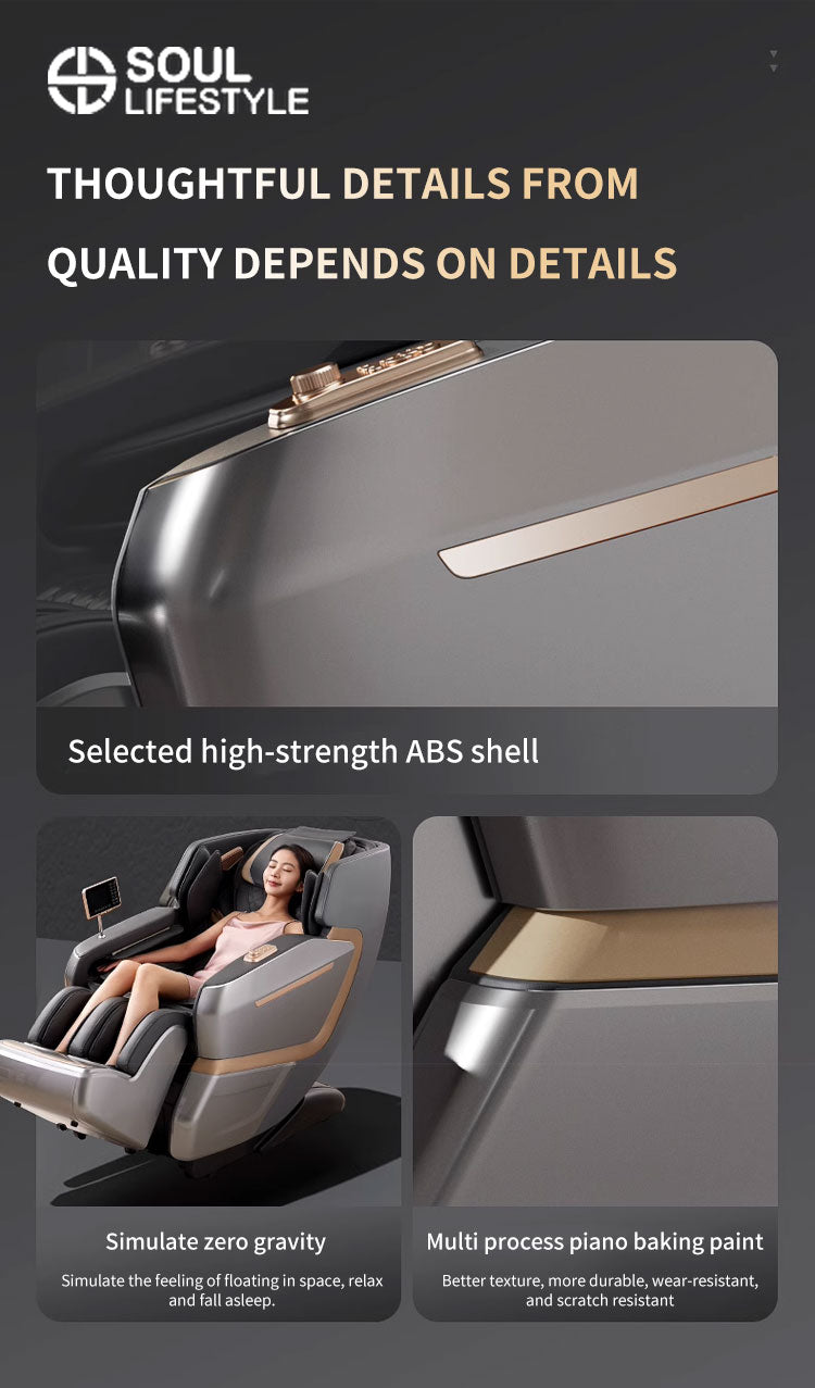 Luxura SL-Track Full-Body Massage Chair with Calf Rub and Automatic Leg Extension