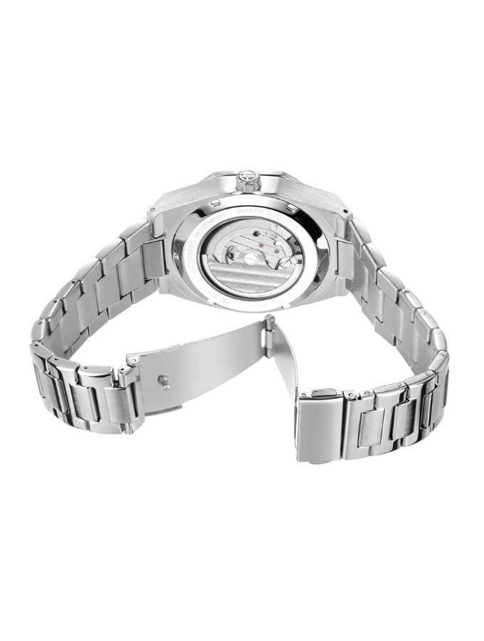 Original Baggio Stainless Steel Automatic Watch - Black/Silver