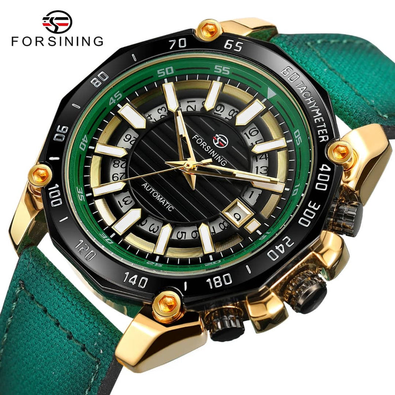 Forsining Emerald Green Luxury Watch