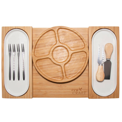 Eco Craft Luxury Bamboo Charcuterie Platter & Serving Tray