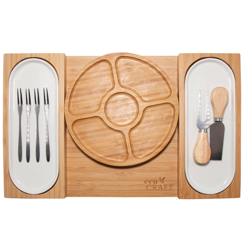 Eco Craft Luxury Bamboo Charcuterie Platter & Serving Tray