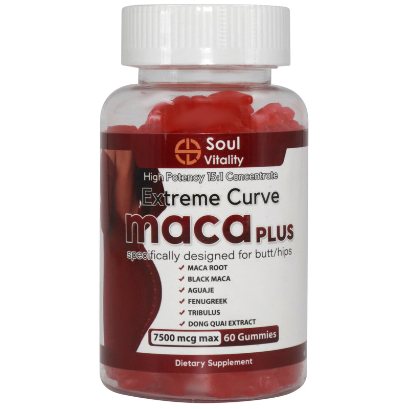 Soul Vitality Maca Plus Extreme Curve Gummies - 60 Dietary Gummies