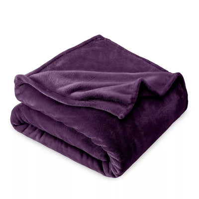 Luxury Super Soft Plush 240GSM Blanket - Plum