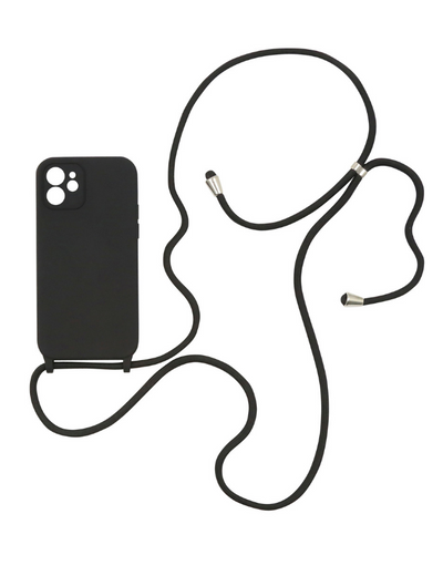 Crossbody Iphone Cover- Jet Black