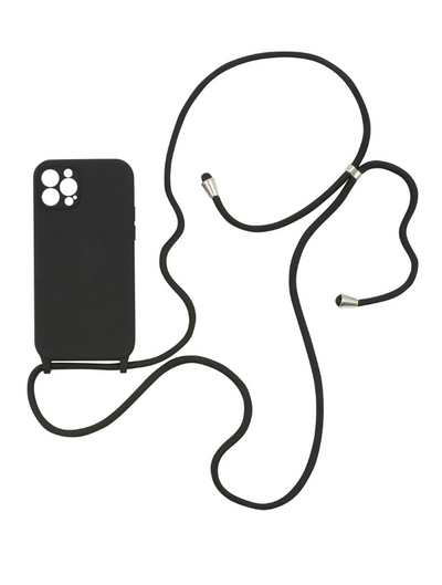 Crossbody Iphone Cover- Jet Black