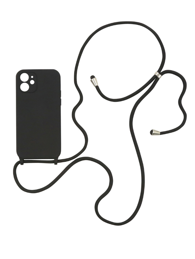 Crossbody Iphone Cover- Jet Black