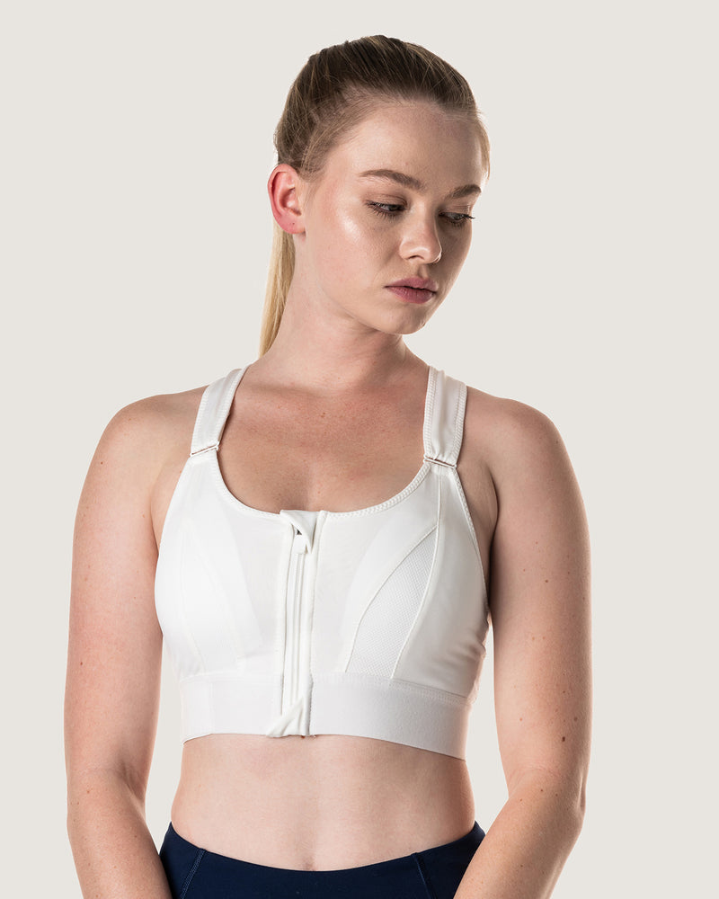 Adjustable Sports Bra - White