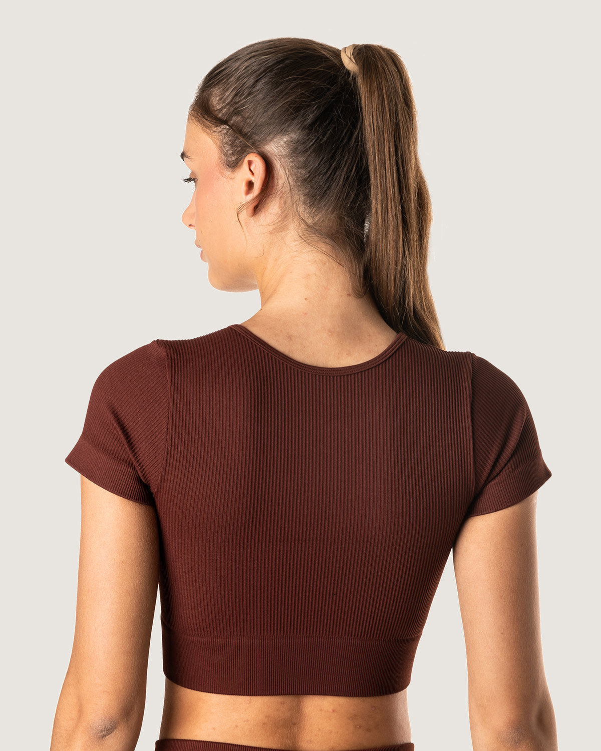 The Ribbed Statement Zip-up Tee