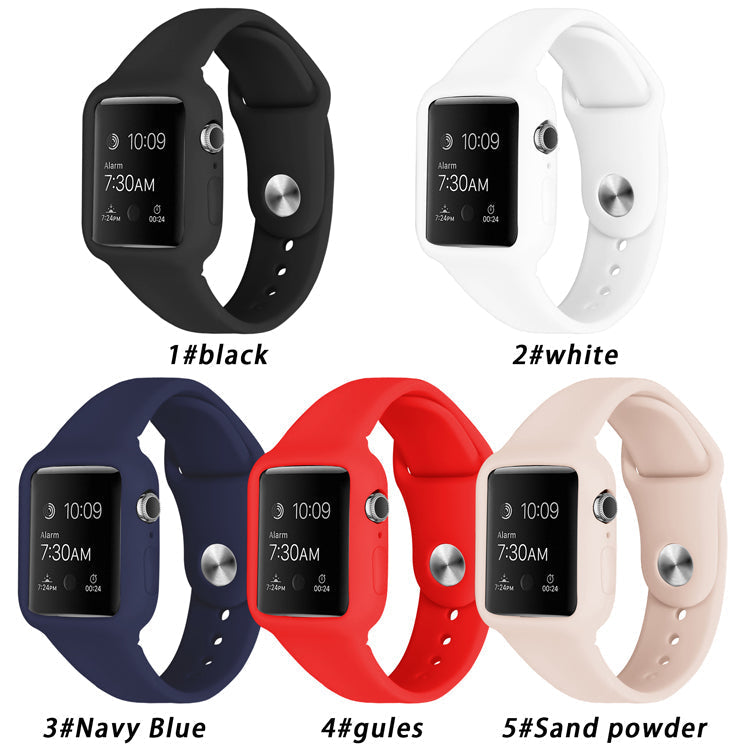 Apple Watchband Silicone Protective Case and Strap