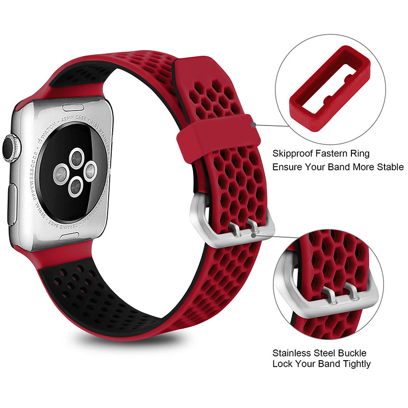 Honeycomb Silicone Apple Watch Strap