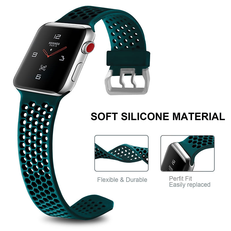 Honeycomb Silicone Apple Watch Strap