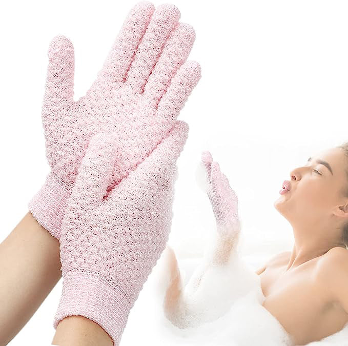 Charcoal Infused Exfoliating Gloves Pack of 3