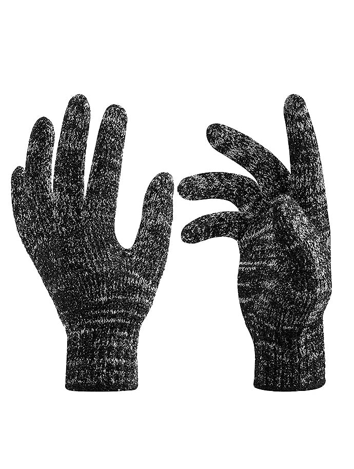 Charcoal Infused Exfoliating Gloves Pack of 3
