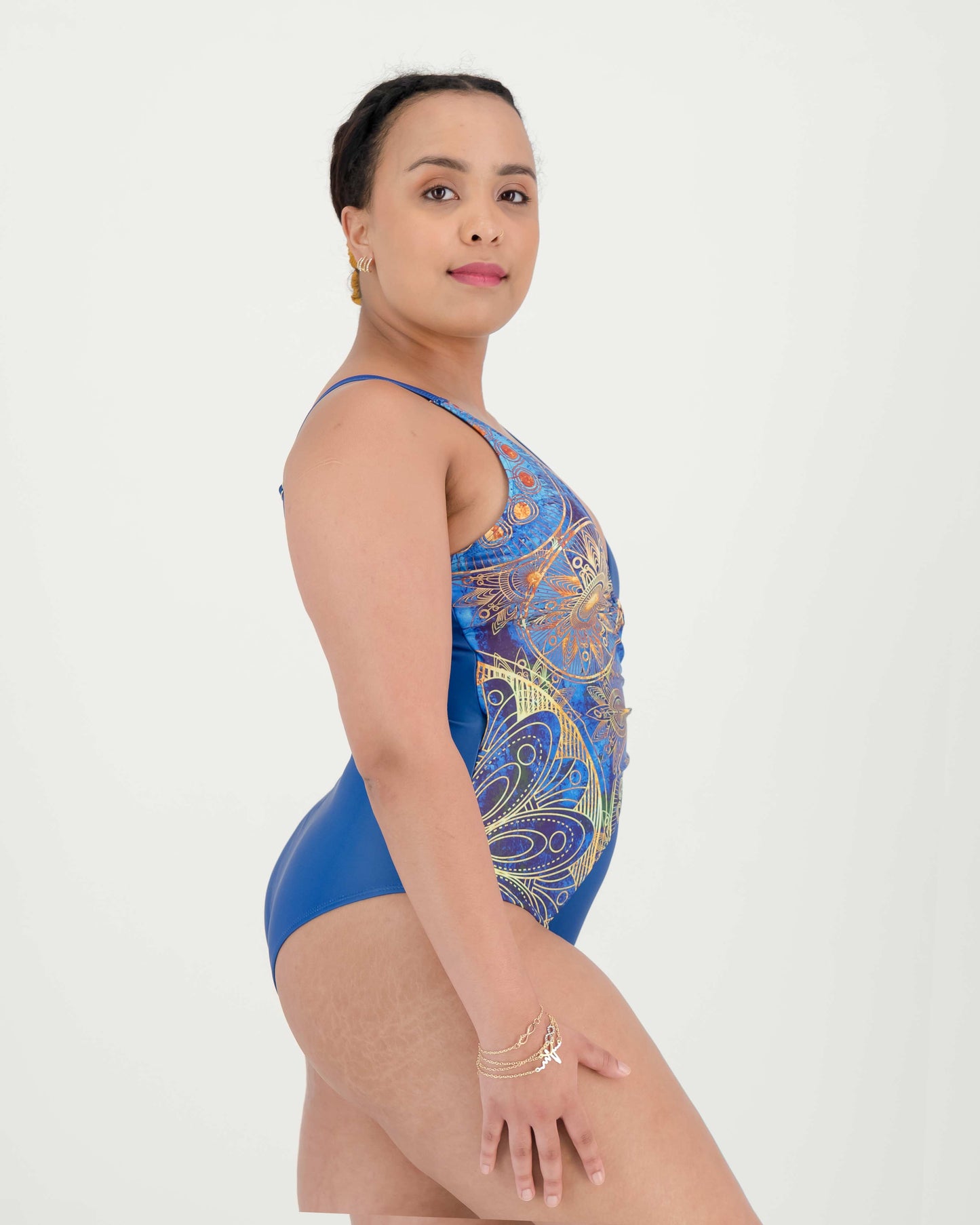 Blue Bohemian Wrap Monokini