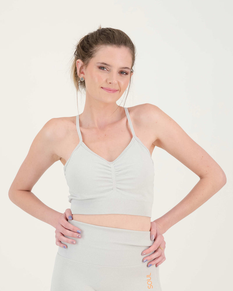 Space-dye Ruched Sportsbra