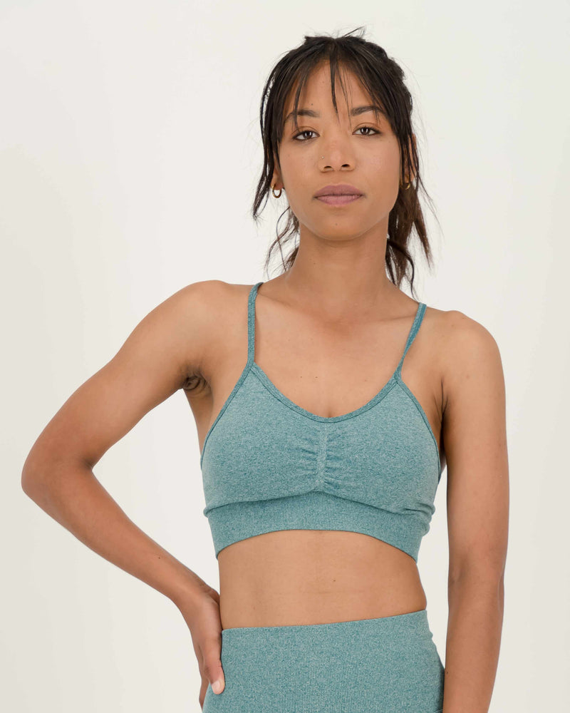 Space-dye Ruched Sportsbra