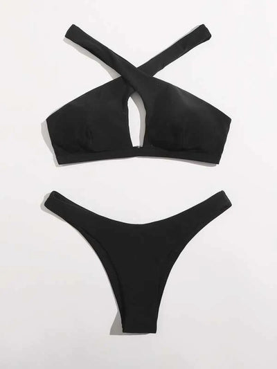 Cross-over Shoulder Bikini