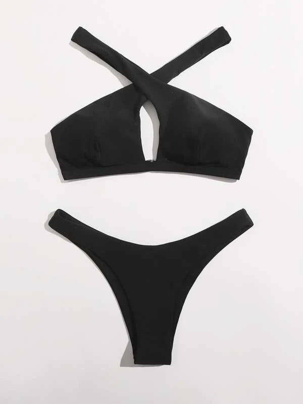 Cross-over Shoulder Bikini