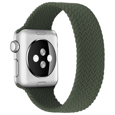 Single Loop Braided Silicone Apple Watch Strap