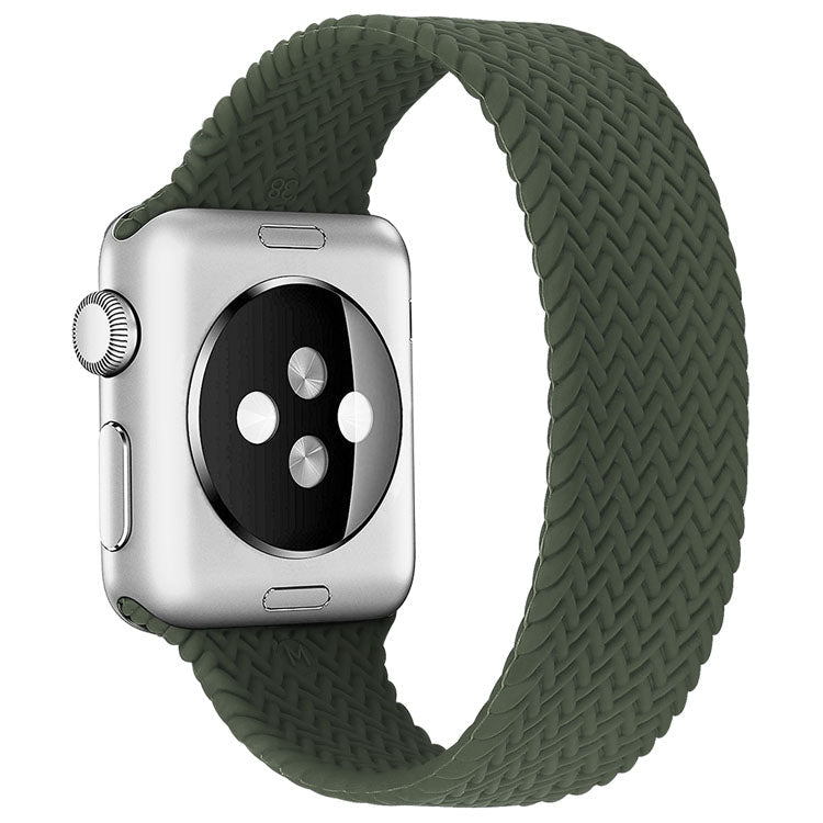 Single Loop Braided Silicone Apple Watch Strap