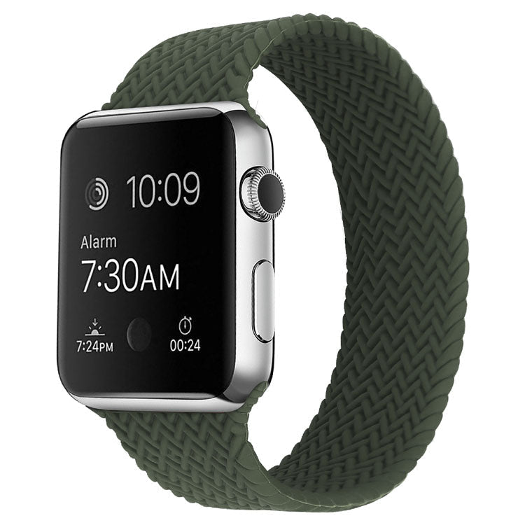 Single Loop Braided Silicone Apple Watch Strap