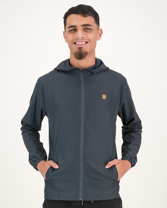 Active Windbreaker Jacket with Hood