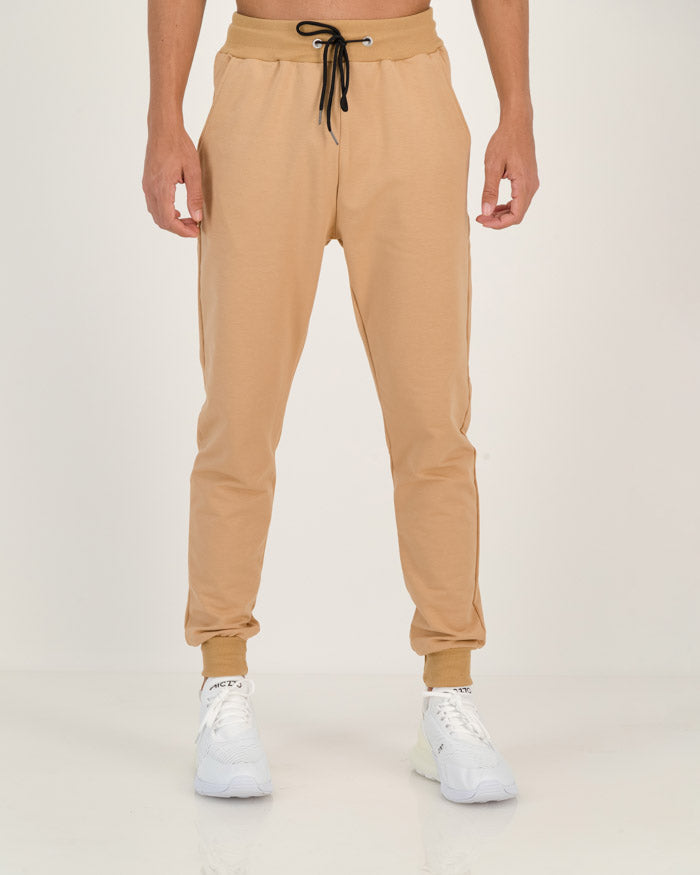 Mens Premium Sweatpants in Tan